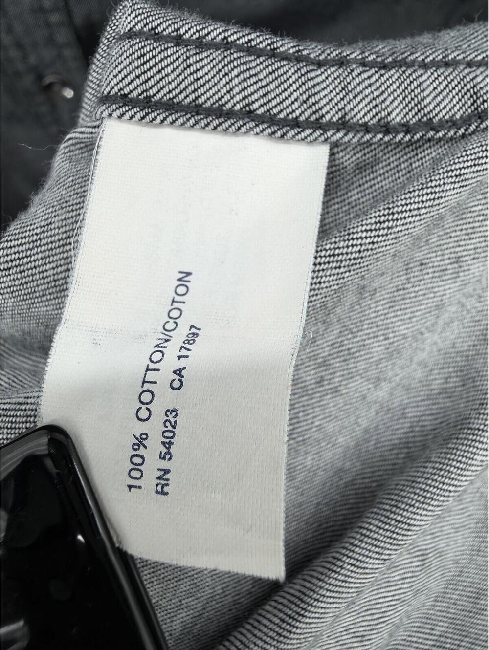 Modern Gray Button-Up Shirt‎ Dress Military Style XL - Picture 4 of 11